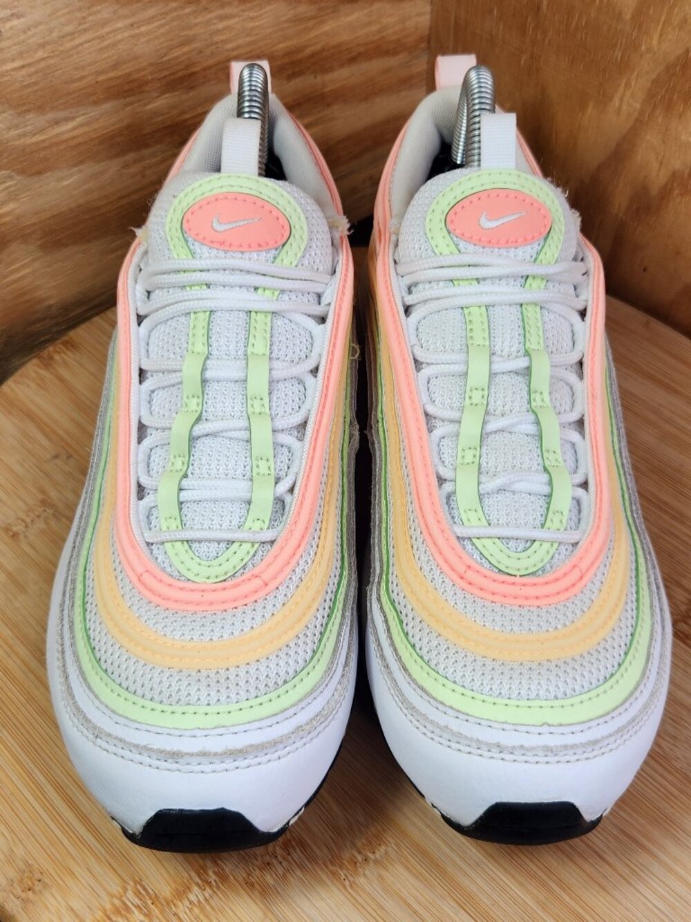Nike Air Max 97 Womens White Running Shoes Sneakers Size 8.5 - Picture 3 of 10